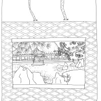 Gravel and Rock Garden Coloring Page